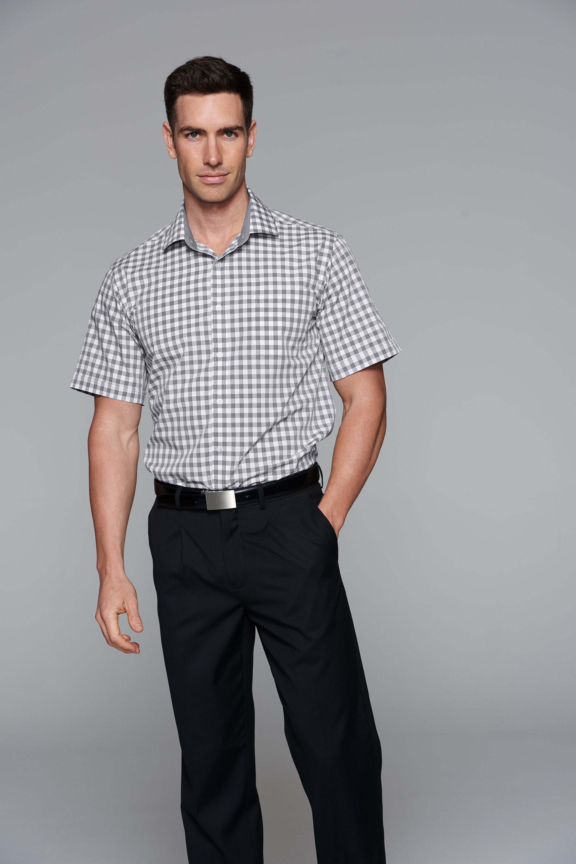 Devonport Mens Shirt Short Sleeve Runout